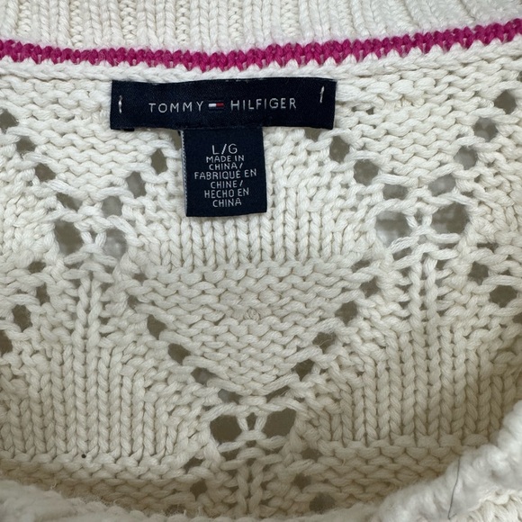 Tommy Hilfiger Cream Knit Sweater - Picture 2 of 3